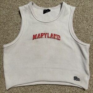 White Maryland Crop Top